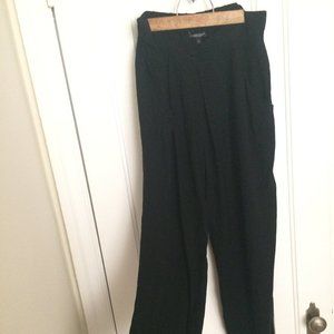 Eileen Fisher 100% silk flowy pants with pockets (black, size XS-M)